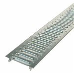 Решетка водоприемная Gidrolica стальная, оцинкованная, для лотка, 1000х100 мм