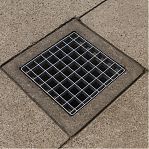 Решетка ячеистая, стальная, оцинкованная, водоприемная, 285х285 мм
