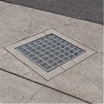 Решетка ячеистая, стальная, оцинкованная, водоприемная, 285х285 мм