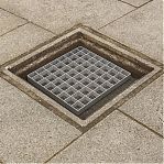 Решетка ячеистая, стальная, оцинкованная, водоприемная, 285х285 мм