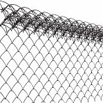Сетка рабица 2000 мм, ячейка 55x55 мм, d 1.6 мм, рулон 10 м, оцинкованная, серебристый цвет