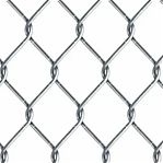 Сетка рабица 2000 мм, ячейка 55x55 мм, d 1.6 мм, рулон 10 м, оцинкованная, серебристый цвет