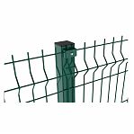 Секция заборная 3D Гиттер 1730х3000 мм, ячейка 200х60 мм, d 3.8 мм, сетка оцинкованная, ПВХ, зеленый цвет