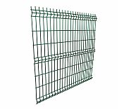 Секция заборная 3D Гиттер 1730х3000 мм, ячейка 200х60 мм, d 3.8 мм, сетка оцинкованная, ПВХ, зеленый цвет