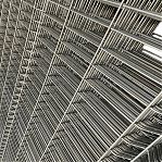 Секция заборная 3D Гиттер 1730х3000 мм, ячейка 200х60 мм, d 3.8 мм, сетка оцинкованная, серебристый цвет