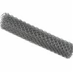 Сетка рабица 1500 мм, ячейка 24x24 мм, d 1.4 мм, рулон 10 м, оцинкованная, серебристый цвет