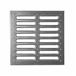 Решетка водоприемная к дождеприемнику, штампованная, оцинкованная сталь, 21х285х285 мм