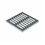 Решетка водоприемная к дождеприемнику, штампованная, оцинкованная сталь, 21х285х285 мм