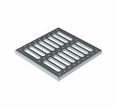 Решетка водоприемная к дождеприемнику, штампованная, оцинкованная сталь, 21х285х285 мм