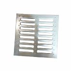 Решетка водоприемная к дождеприемнику, штампованная, оцинкованная сталь, 21х285х285 мм