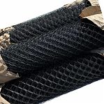 Сетка рабица 1000 мм, ячейка 24x24 мм, d 1.6 мм, рулон 10 м, окрашенная, черный цвет