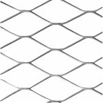 Сетка просечно-вытяжная ЦПВС 1250 мм, ромб, ячейка 18х50 мм, d 0.7 мм, рулон 10 м, оцинкованная, серебристый цвет