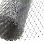 Сетка просечно-вытяжная ЦПВС 1250 мм, ромб, ячейка 18х50 мм, d 0.7 мм, рулон 10 м, оцинкованная, серебристый цвет