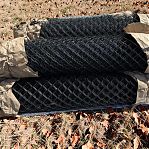 Сетка рабица 1200 мм, ячейка 24x24 мм, d 1.6 мм, рулон 10 м, окрашенная, черный цвет