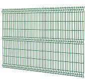Секция заборная 3D Гиттер 1530х2500 мм, ячейка 200х50 мм, d 3.9 мм, сетка оцинкованная, ПВХ, зеленый цвет