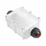 Коробка распределительная Stekker LD537 50129, водонепроницаемая на 2 выхода, прозрачный