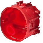 Коробка установочная Ruvinil 10184 для кирпича и бетона  71х71х47 мм, красная