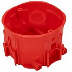 Коробка установочная Ruvinil 10184 для кирпича и бетона  71х71х47 мм, красная