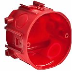 Коробка установочная Ruvinil 10184 для кирпича и бетона  71х71х47 мм, красная