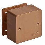 Коробка распределительная Ruvinil 65015К  для кабель-каналов, 85х85х45 мм, коричневая