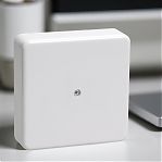 Коробка распределительная IEK КМ41212-01 ОП с контактной группой, белая, 20х75х75 мм