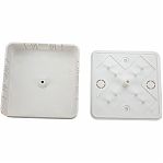 Коробка распределительная IEK КМ41212-01 ОП с контактной группой, белая, 20х75х75 мм