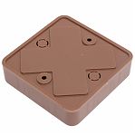 Коробка распределительная IEK КМ41212-05 ОП с контактной группой, дуб, 20х75х75 мм