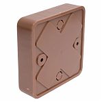 Коробка распределительная IEK КМ41212-05 ОП с контактной группой, дуб, 20х75х75 мм