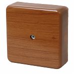 Коробка распределительная IEK КМ41212-05 ОП с контактной группой, дуб, 20х75х75 мм