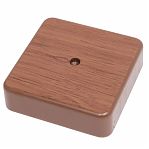 Коробка распределительная IEK КМ41212-05 ОП с контактной группой, дуб, 20х75х75 мм