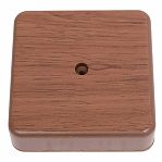 Коробка распределительная IEK КМ41212-05 ОП с контактной группой, дуб, 20х75х75 мм