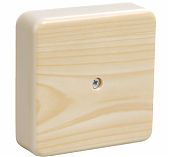 Коробка распределительная IEK КМ41212-04 ОП с контактной группой, сосна, 20х75х75 мм