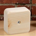 Коробка распределительная IEK КМ41206-04 ОП с контактной группой, сосна, 50х50х20 мм