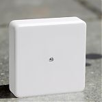 Коробка распределительная IEK КМ41222 ОП с контактной группой, 100х100х44 мм, белая