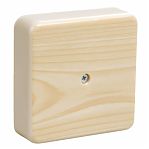 Коробка распределительная IEK КМ41219-04 ОП с контактной группой, сосна, 29х100х100 мм