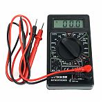 Мультиметр цифровой Stekker MTM DT830B 49992, защита от перегрузок, черный