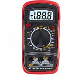 Мультиметр цифровой Stekker MTM MAS830L 49994, защита от перегрузок, черный