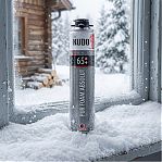Пена монтажная Kudo Proff 65+, профессиональная, полиуретановая, зимняя, 1000 мл