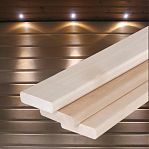 Полок для бани, сорт А, Липа 26х90х2500 мм, натуральное дерево