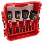 Набор торцевых насадок Milwaukee Shockwave 4932492445, хвостовик 1/4" Hex, 4 штуки в боксе