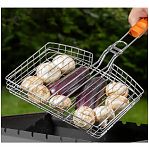 Решетка гриль Palisad Camping объемная, хромированная, 55х235х305 мм