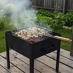 Решетка гриль Palisad Camping объемная, хромированная, 55х235х305 мм