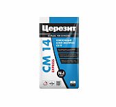 Клей для плитки быстротвердеющий Ceresit CM 14 Express, C2, TF, 5 кг