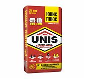 Клей плиточный Unis плюс для керамогранита, камня, плитки 25 кг