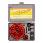 Набор коронок Энкор по дереву 19-127, 2 адаптера, в упаковке 16 предметов