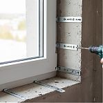 Пластина оцинкованная Tech-Krep KBE, VEKA, анкерная, для оконного профиля, 1.2х25х192 мм