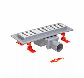 Душевой трап AV Engineering AVE5016530 из нержавеющей стали, цвет серый, 63х300 мм