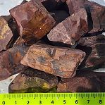 Камень натуральный Яшма сургучная фракция 20-40 мм, цвет красный, от 1 кг