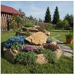 Камень ручейник, песчаник желто-коричневый, для декора, 40х50 мм