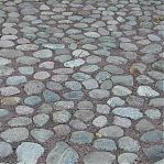 Камень натуральный Булыжник  фракция 150-200 мм, отборный, плоский, цвет серый, от 1 кг